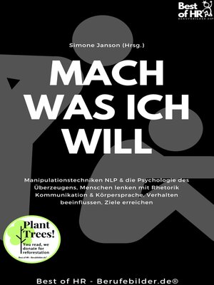 cover image of Mach was ich will